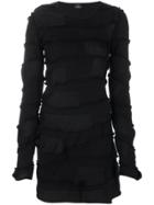 Marcelo Burlon County Of Milan Kentak Panelled Dress - Black