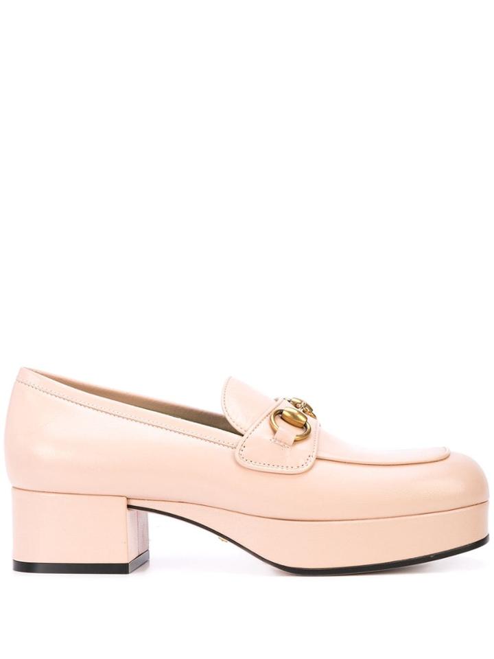 Gucci Horsebit Slip-on Loafers - Pink