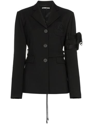 Hyein Seo Belted Fitted Blazer - Black