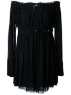 Jay Ahr Silver-tone Detail Strapless Dress, Women's, Size: 36, Black, Polyester