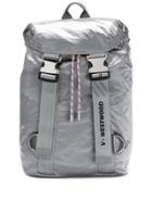 Vivienne Westwood Metallic Printed Backpack - Silver