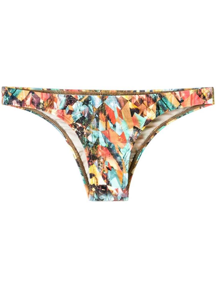 Lygia & Nanny Printed Bikini Bottom, Women's, Size: Gg, Yellow/orange, Polyamide/spandex/elastane