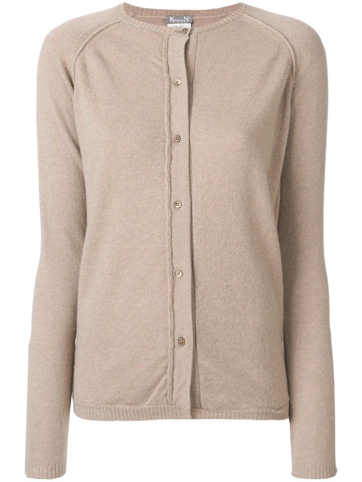 Kristensen Du Nord Straight Fit Cardigan - Nude & Neutrals
