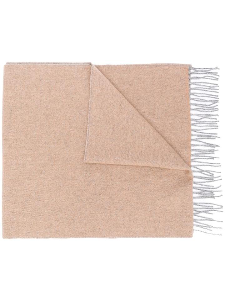 Brunello Cucinelli Classic Fringed Scarf - Brown