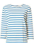 Ymc Breton Stripe T-shirt, Women's, Size: Large, White, Cotton