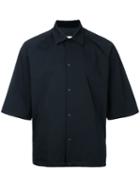 En Route - Snap Fastening Shortsleeved Shirt - Men - Polyester - 2, Black, Polyester