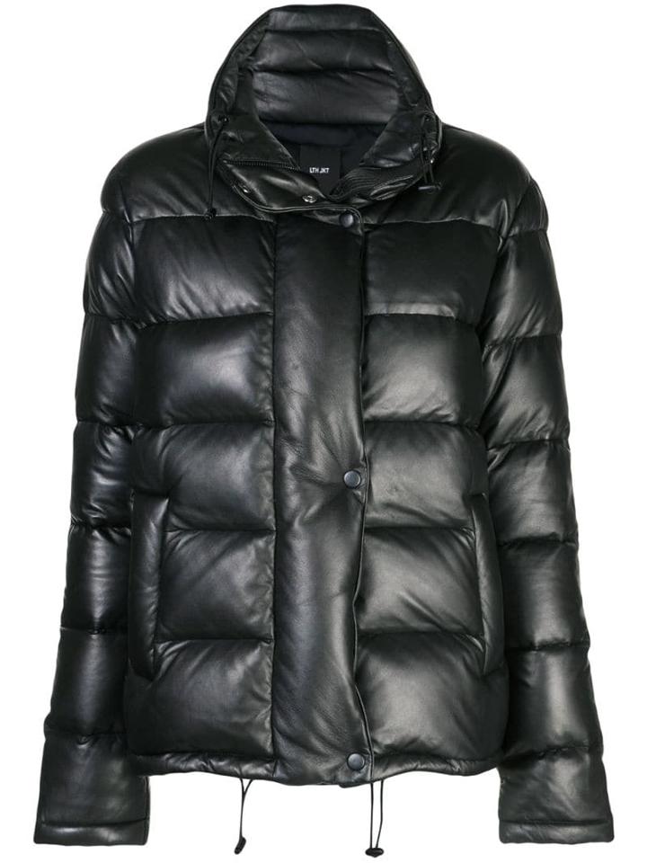 Lth Jkt Cat Puffer Jacket - Black