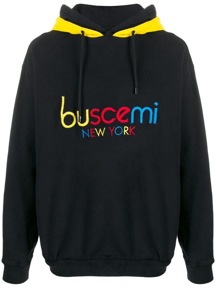 Buscemi Embroidered Logo Hoodie - Black