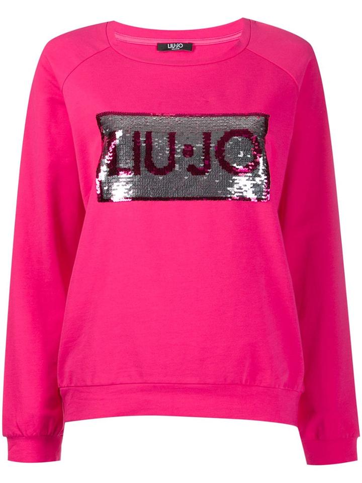 Liu Jo Cassiopea Logo Sweatshirt - Pink