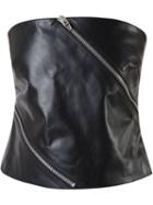 Alexander Wang Asymmetric Zip Tube Top