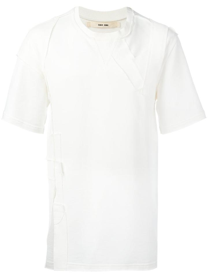 Damir Doma Frayed T-shirt, Men's, Size: Large, Nude/neutrals, Cotton