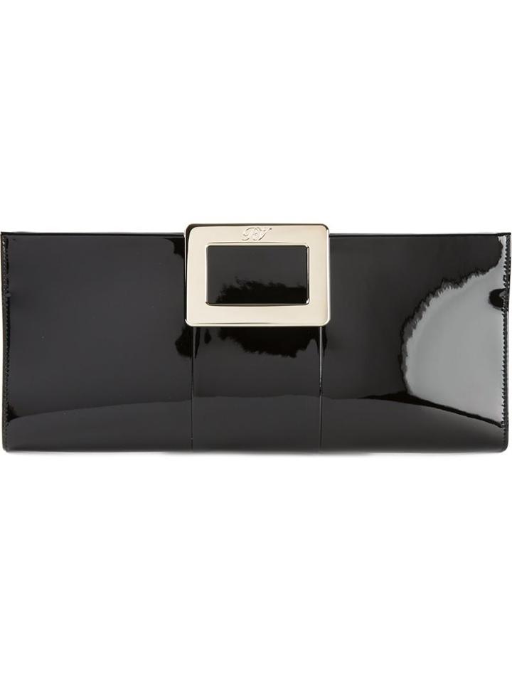 Roger Vivier Pilgrim Buckle Clutch