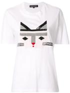 Markus Lupfer Cat Sequin T-shirt - White