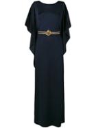 Alberta Ferretti Open Back Gown, Size: 40, Blue, Rayon/polyamide/other Fibers