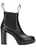 Karl Lagerfeld Platform Ankle Boots - Black