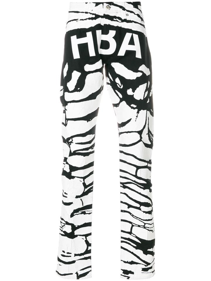 Hood By Air Peel Painted Effect Jeans - Black