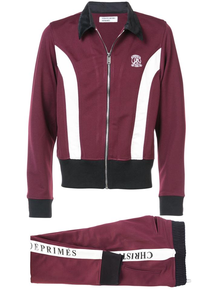 Enfants Riches Déprimés Panelled Track Jacket - Red