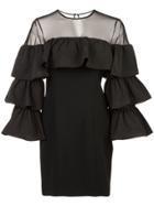 Cinq A Sept Tiered Sleeve Dress - Black