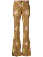 No21 Floral Print Trousers - Brown