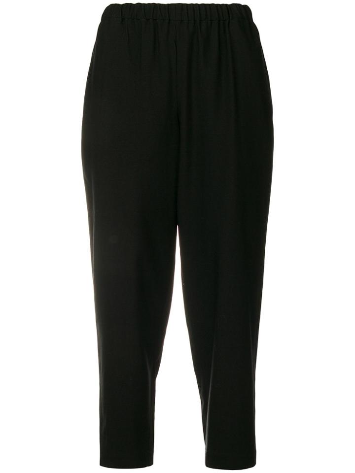 Comme Des Garçons Comme Des Garçons Harem Cropped Trousers - Black