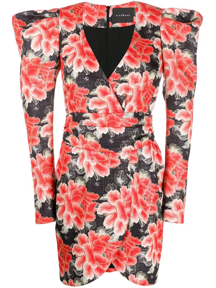 John Richmond Rwa19378ve-svfloraljac - Red