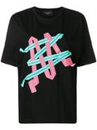 Mr & Mrs Italy Ribbon T-shirt - Black