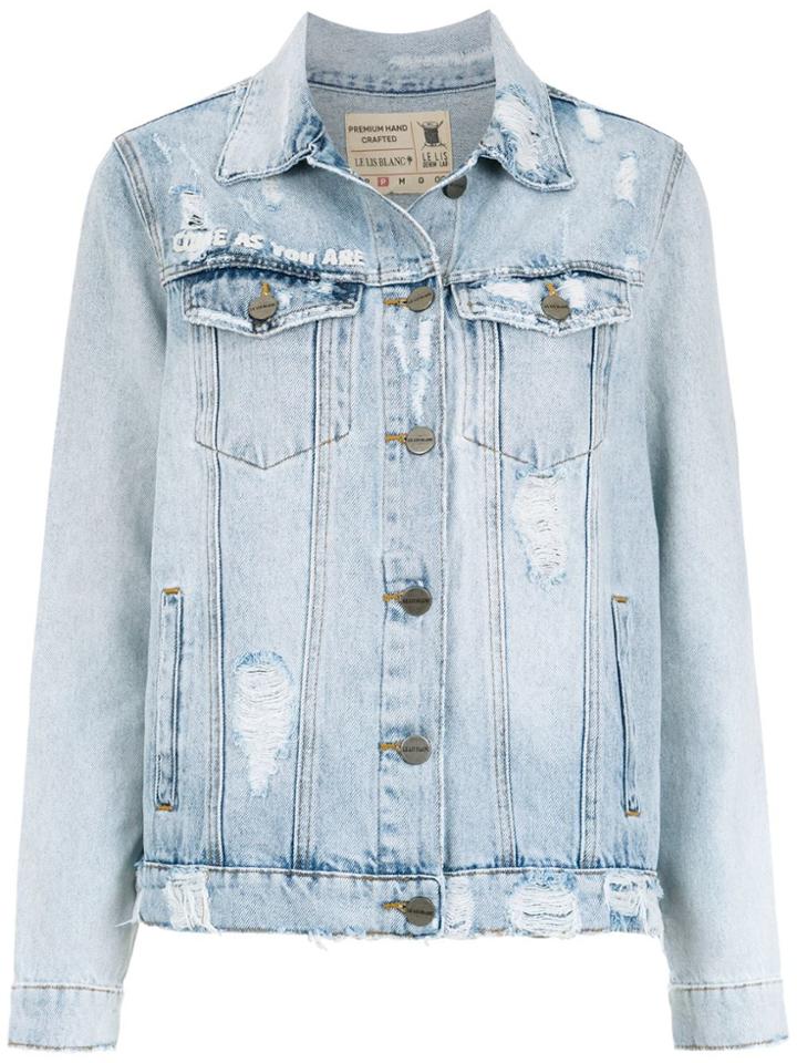 Le Lis Blanc Jaqueta Bordada Clara - Blue