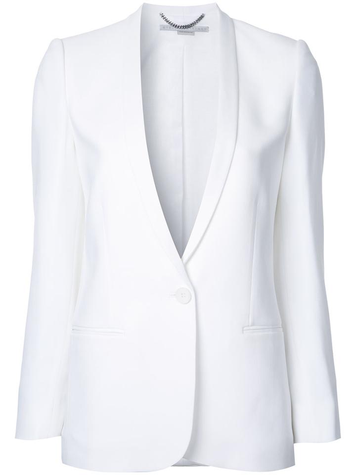 Stella Mccartney Tailored Jacket, Women's, Size: 40, White, Cotton/spandex/elastane/acetate/viscose