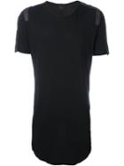 Lost & Found Ria Dunn Long Shoulder Detail 'taped' T-shirt, Men's, Size: Medium, Black, Cotton