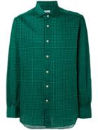 Kiton - Checked Shirt - Men - Cotton - 45, Green, Cotton