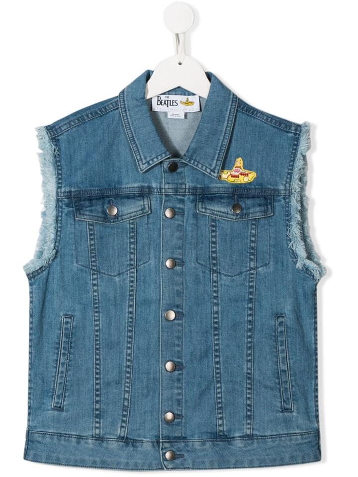 Stella Mccartney Kids Teen All Together Now Denim Sleeveless Jacket -