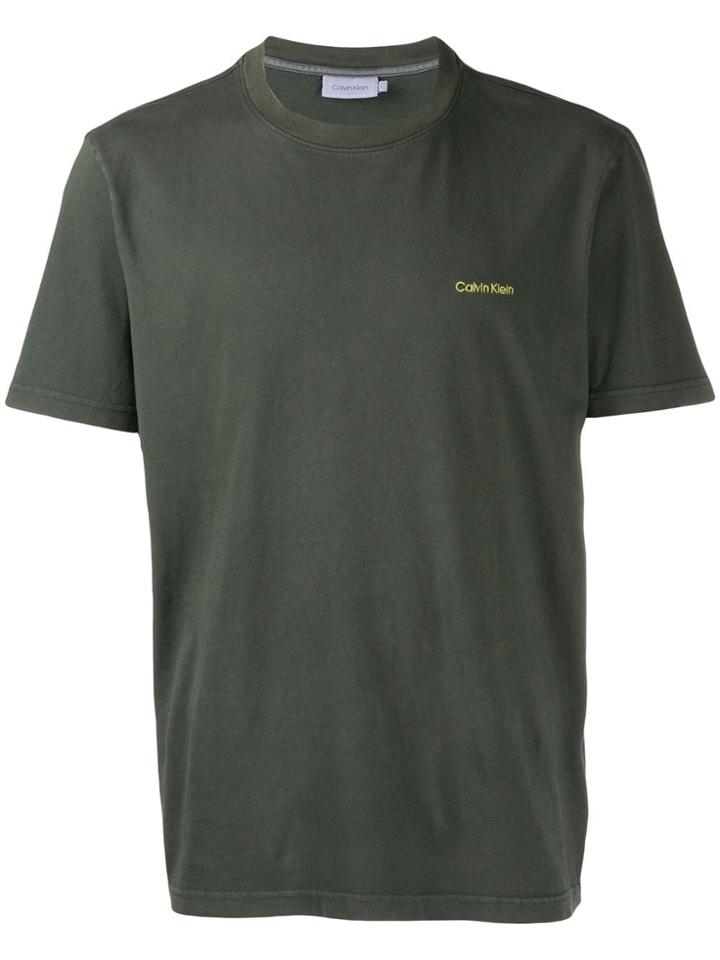 Calvin Klein Embroidered Logo T-shirt - Green