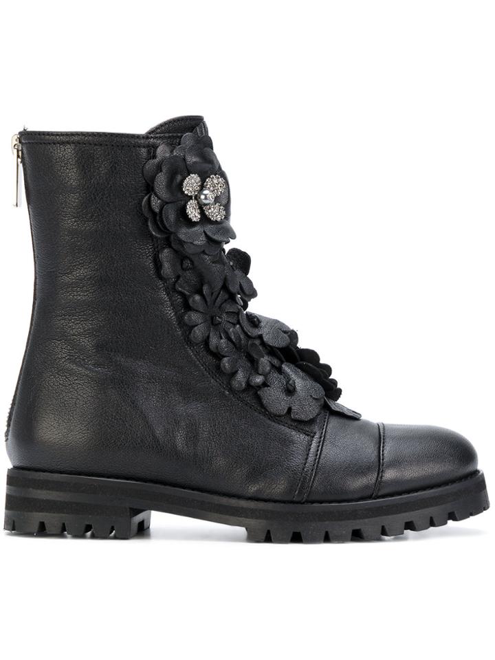 Jimmy Choo Havana Flat Boots - Black