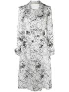Adam Lippes Abstract Print Trench Coat - White