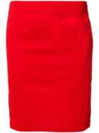 Givenchy Fitted Mini Skirt - Red