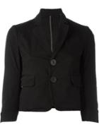 Dsquared2 Cropped Blazer, Women's, Size: 42, Black, Cotton/spandex/elastane/polyester