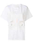See By Chloé Embroidered Butterfly T-shirt - White