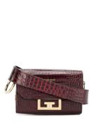 Givenchy Crocodile-embossed Nano Eden Bag - Red