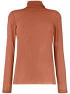 Nude Turtle Neck Blouse - Pink