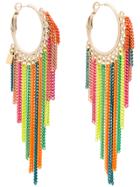 Rosantica Regina Chain Large Hoop Earrings - Multicolour