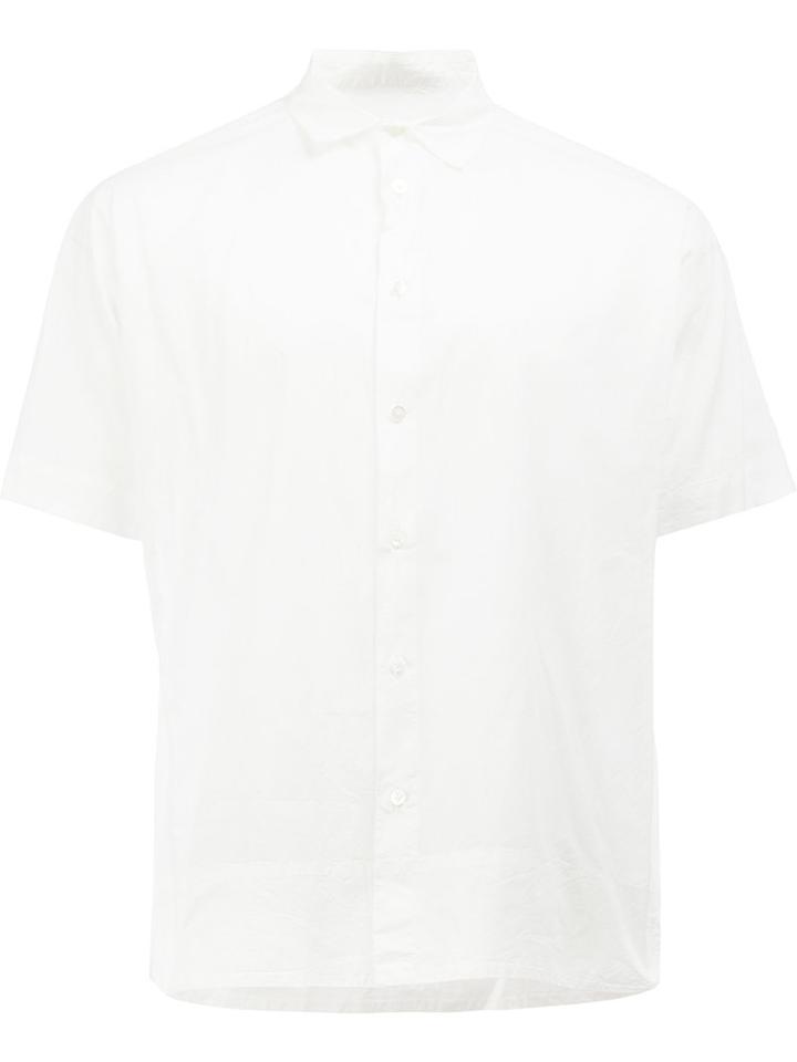 08sircus Short-sleeve Shirt, Men's, Size: 6, White, Cotton