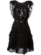 Ermanno Scervino Ruffle Low Back Dress - Black