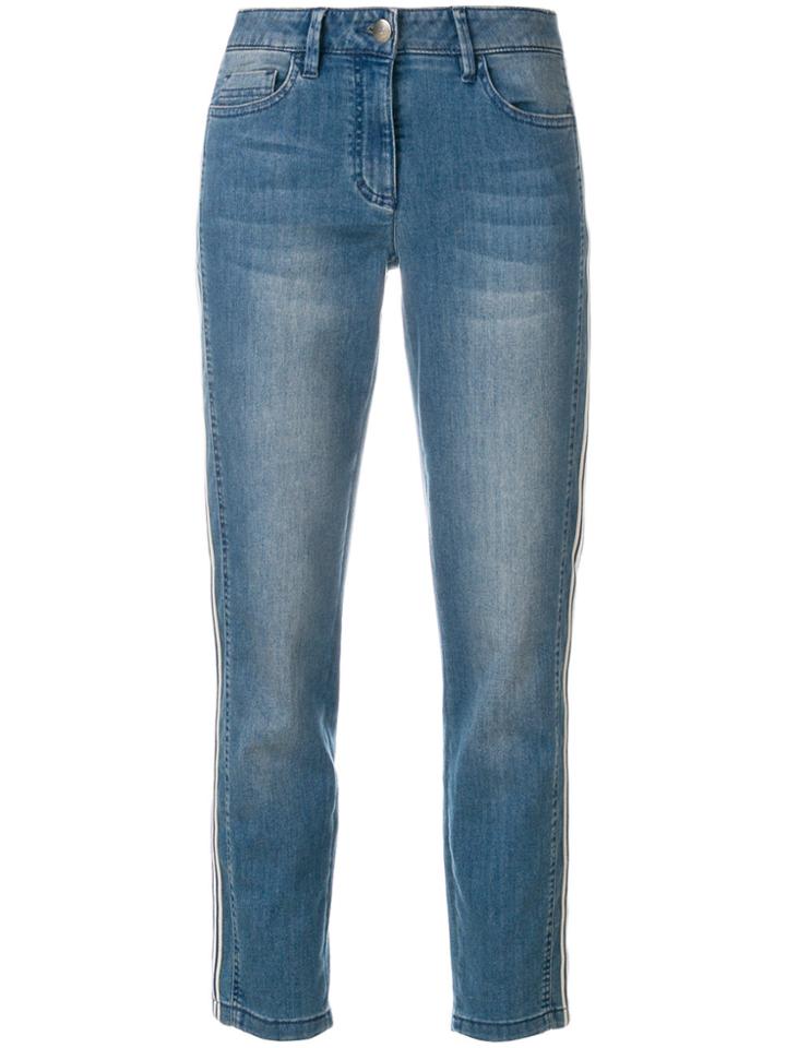 Luisa Cerano Low Rise Skinny Jeans - Blue