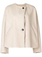 Isabel Marant Reversible Leather Fur Jacket - Neutrals