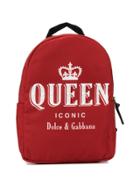 Dolce & Gabbana Kids Teen Queen Print Backpack - X0860 Print