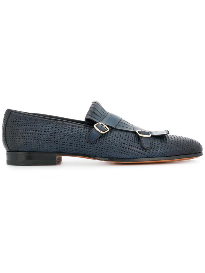 Santoni Tassel Loafers - Blue