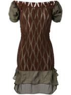 Jean Paul Gaultier Vintage Off-the-shoulder Dress - Brown