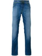Jacob Cohen Stonewashed Slim-fit Jeans, Men's, Size: 30, Blue, Cotton/polyester/spandex/elastane