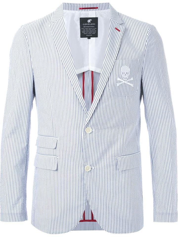 Loveless Striped Two Button Blazer