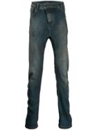 11 By Boris Bidjan Saberi Jeans With Contrast Stitching - Blue